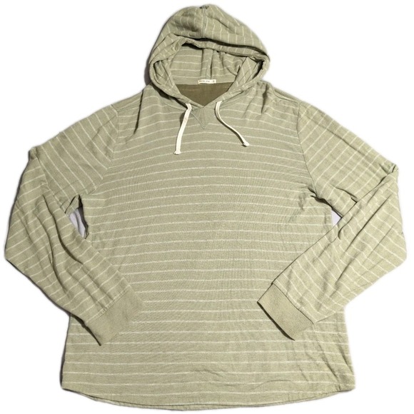 Marine Layer Other - Marine Layer Hoodie Mens XL Striped Lightweight Pullover Green Soft Casual